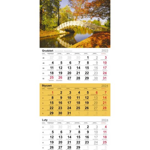 Kalendarz trójdzielny(H) MOSTEK T-106T-09 Michalczyk i Prokop