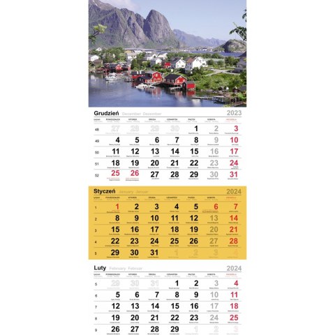 Kalendarz trójdzielny(H) ZACHÓD SŁOŃCA T-106T-12 Michalczyk i Prokop