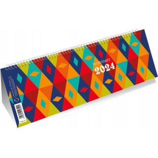 Kalendarz ze spiralką poziomy WZÓR ROMBY T-100-2-19 Michalczyk i Prokop