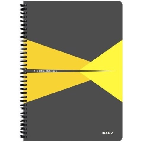 Kołonotatnik A4 90k linia PP żółty 44960015 LEITZ Office