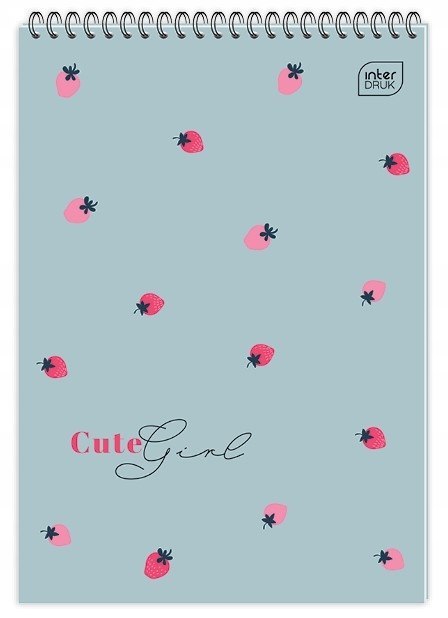 Kołonotatnik A5 100k kratka spirala góra INTERDRUK