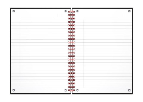 Kołonotatnik A5 70k linie PP OXFORD BlacknRed 400047655