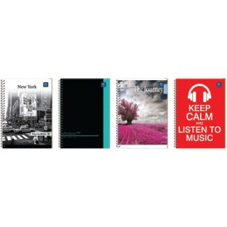 Kołozeszyt B5(160)kr.kolor.z marginesem