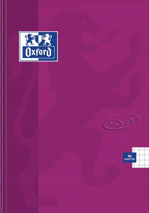 Brulion A5 96k kratka margines laminowany TOUCH 400075021 OXFORD