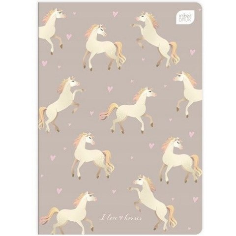 Zeszyt A5 32k 3linia kolorowa UV GIRLS mix INTERDRUK