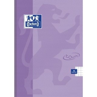 Zeszyt szkolny A5 Brulion 96 kartek w kratkę pastelowy TOUCH 400123215 OXFORD