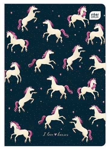 Zeszyt A5 32k kratka kolorowa UV mix INTERDRUK