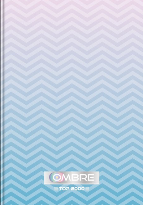 Brulion A5 96k kratka szyty OMBRE 400122231 TOP 2000