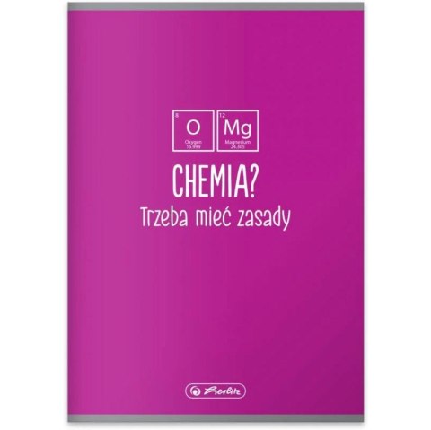 Zeszyt szkolny przedmiotowy A5 60 kartek w kratkę 70g CHEMIA 400197998 HERLITZ