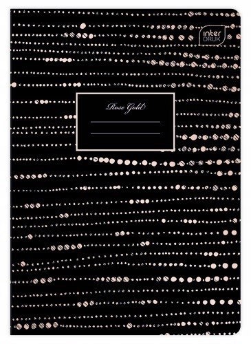 Zeszyt A5 60k linia 70g METALLIC ROSE GOLD INTERDRUK