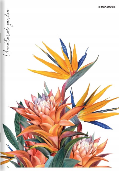 Zeszyt A4 80k kratka margines 70g FLOWERS 400169431 TOP 2000