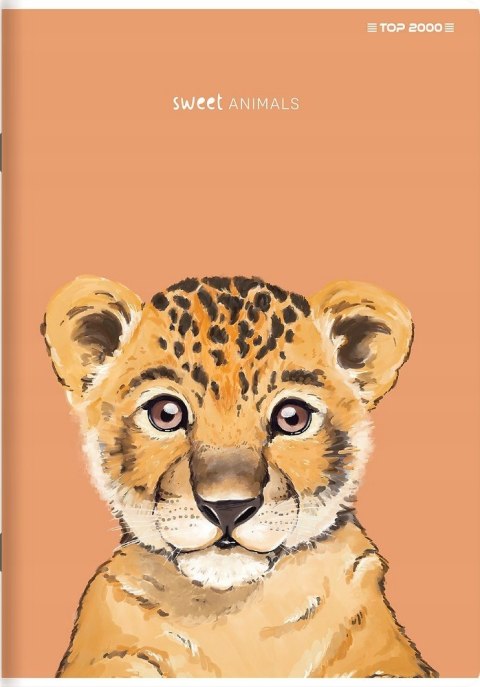 Zeszyt A5 96k linia margines 70g ANIMAL 400169468 TOP 2000