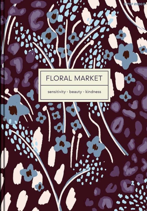 Zeszyt szkolny A5 Brulion 96 kartek w kratkę FLORADELIC 400181910 TOP 2000