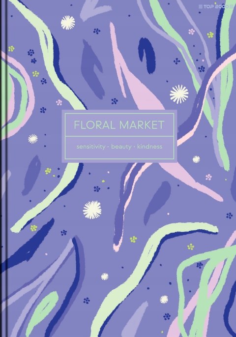 Zeszyt szkolny A5 Brulion 96 kartek w kratkę FLORADELIC 400181910 TOP 2000