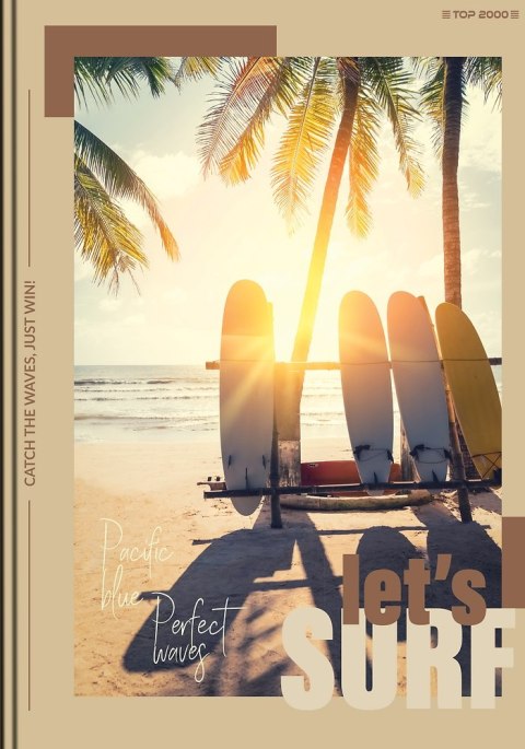 Zeszyt szkolny A5 Brulion 96 kartek w kratkę POSTER 400181912 TOP 2000