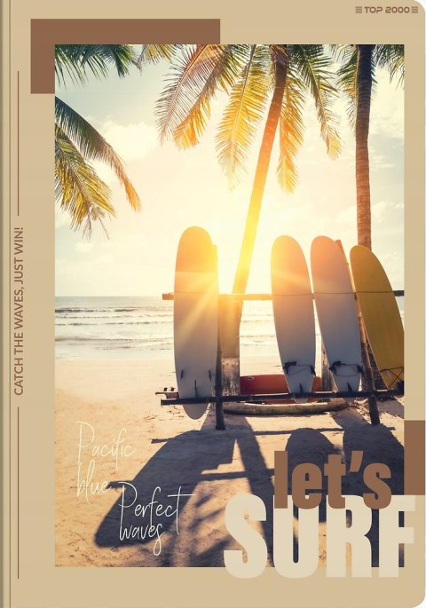 Zeszyt szkolny A5 Brulion 96 kartek w kratkę POSTER 400181914 TOP 2000