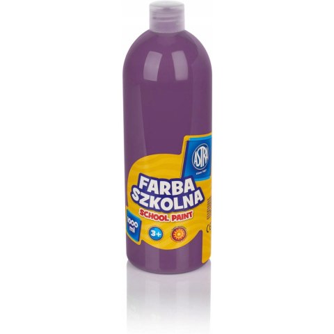 Farba plakatowa szkolna 1000ml śliwkowa fioletowa 301217065 ASTRA