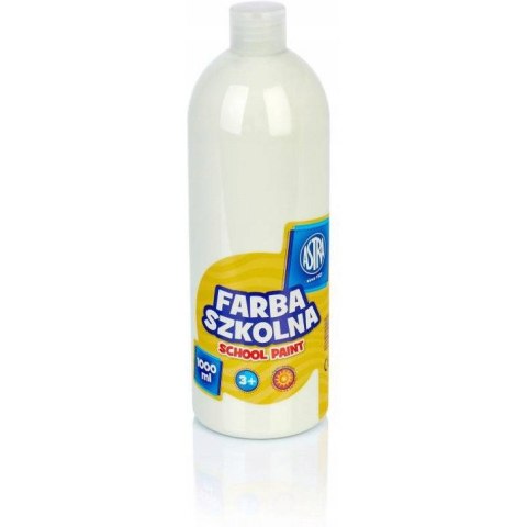 Farba plakatowa szkolna 1000ml biała 301217046 ASTRA