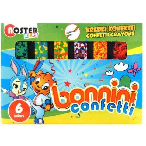 Kredki konfetti 6 kolorów 8992 Kredki konfetti 6 kolorów 8992