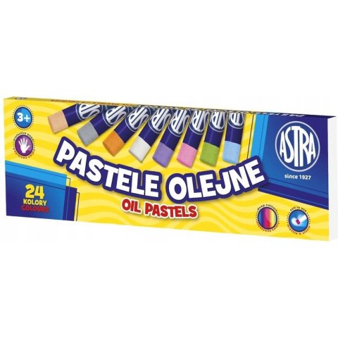Pastele olejne zestaw 24 kolory kredki 313112002 ASTRA