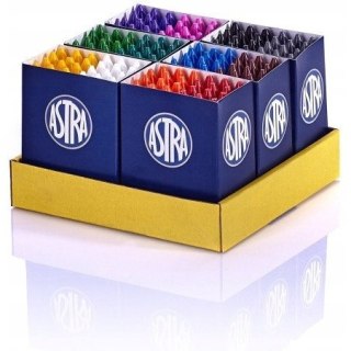 Kredki woskowe zestaw 12 kolorów x 12 sztuk - 144 sztuki 316111004 ASTRA