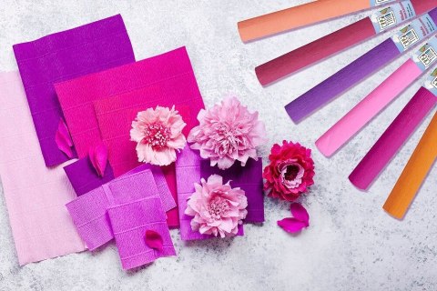 Bibuła marszczona CREATINIO 10 sztuk 50x200cm niebieski 400153905 TOP 2000