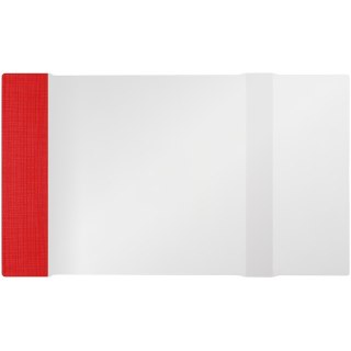 Okładki regulowane na książki i zeszyty A5 bezbarwne 25 sztuk 21,2x29,3-32cm OZB-44 BIURFOL