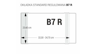Okładki regulowane na książki i zeszyty B7 bezbarwne 5 sztuk 23,6x32-34,7cm OZB5-41 BIURFOL