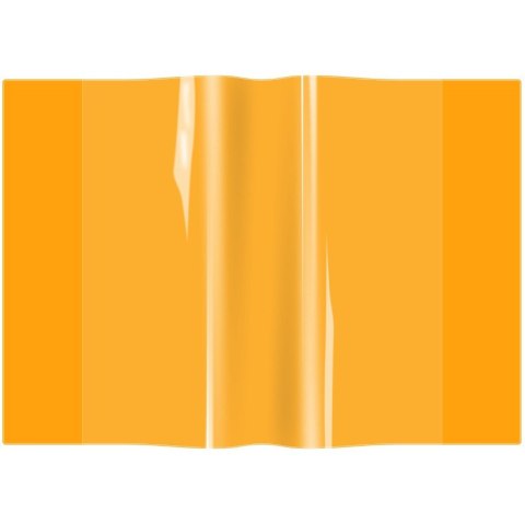 Okładki na zeszyty szkolne A5 neonowy pomarańczowy 10 sztuk OZN-A5-04 BIURFOL