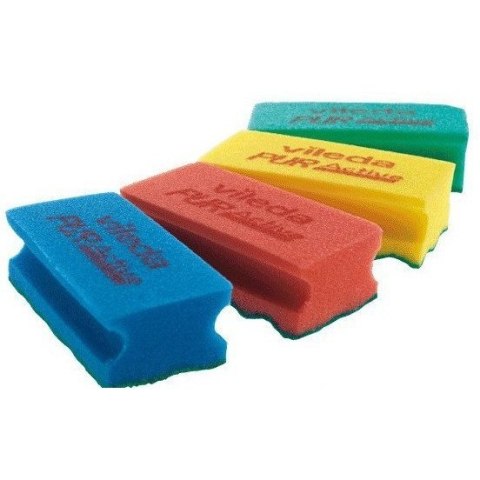 Gąbka VILEDA PUR ACTIVE 7x15cm czerwona 123112 Gąbka VILEDA PUR ACTIVE 7x15cm czerwona 123112