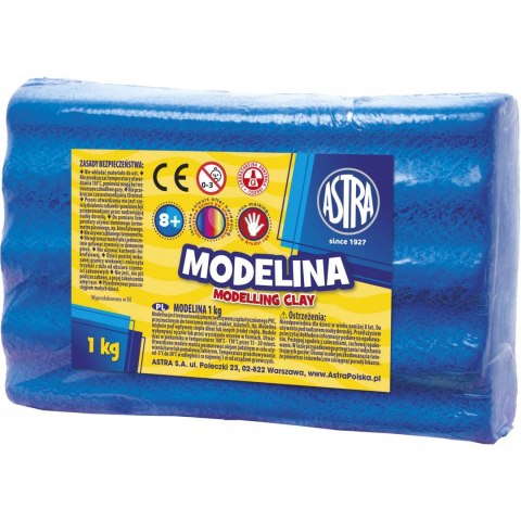 Modelina termoutwardzalna 1kg niebieska 304111010 ASTRA