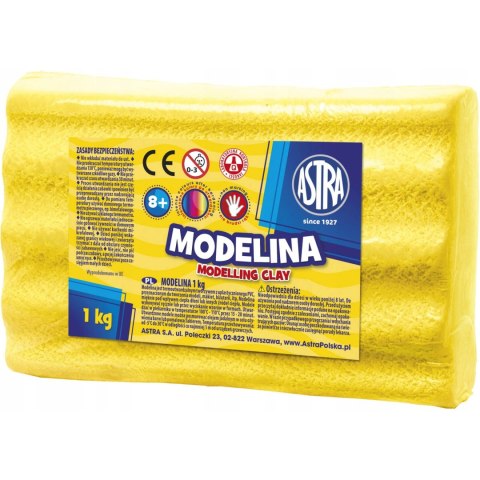 Modelina termoutwardzalna 1kg żółta 304111011 ASTRA