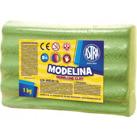 Modelina termoutwardzalna 1kg zielona jasna 304111005 ASTRA