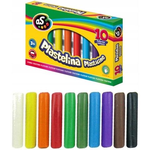 Plastelina szkolna dla dzieci zestaw 10 kolorów 303219002 ASTRA