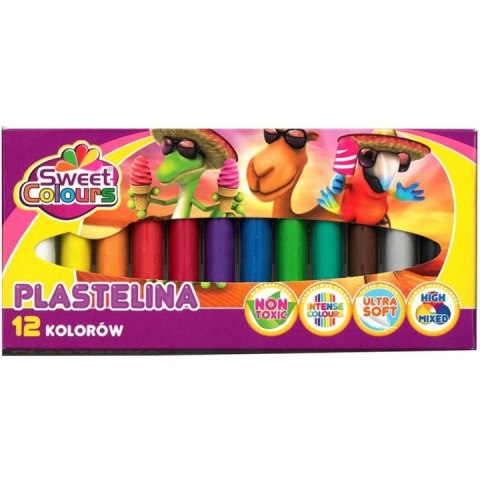 Plastelina 12 kolorów Sweet Colours KOMA-PLAST Plastelina 12 kolorów Sweet Colours KOMA-PLAST