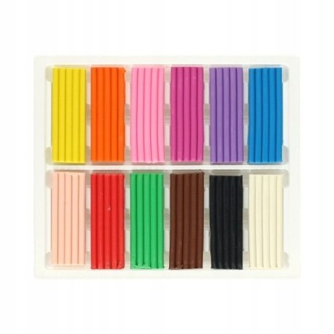 Plastelina szkolna dla dzieci zestaw 12 kolorów prostokątna 303117001 ASTRA