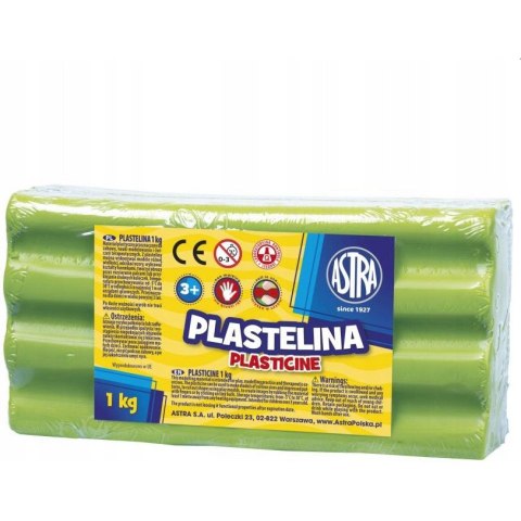 Plastelina szkolna dla dzieci 1kg seledynowa 303111017 ASTRA