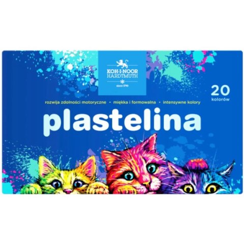 Plastelina szkolna 20 kol. kotki 1315S20 KOH-I-NOOR Plastelina szkolna 20 kol. kotki 1315S20 KOH-I-NOOR
