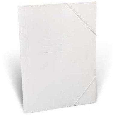 Teczka biurowa z gumką narożną,biała A4 - 350 *6684 ST.MAJEWSKI