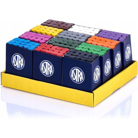 Plastelina dla dzieci duży zestaw 12 kolorów x 15szt. - 180 sztuk 303111043 ASTRA