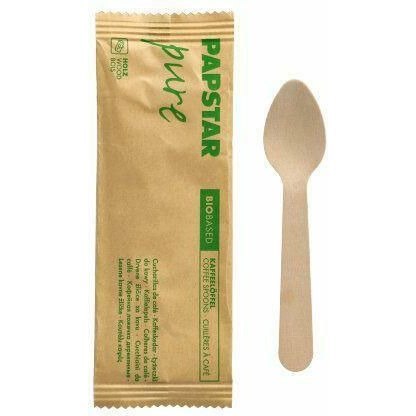 Łyżeczka drewniana 11cm (50 sztuk) pojedynczo pakowana 88450 PAPSTAR Łyżeczka drewniana 11cm (50 sztuk) pojedynczo pakowana 88450 PAPSTAR