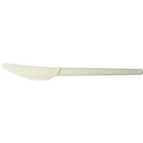 Nóż RCPLA 16,5cm biały (50szt) 100% biodegradowalny VR-KN6.5 Nóż RCPLA 16,5cm biały (50szt) 100% biodegradowalny VR-KN6.5