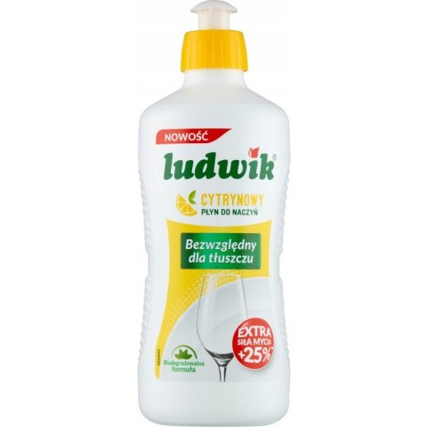 Płyn do naczyń LUDWIK 450g cytrynowy Płyn do naczyń LUDWIK 450g cytrynowy