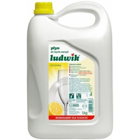 Płyn do naczyń LUDWIK 5kg cytrynowy Płyn do naczyń LUDWIK 5kg cytrynowy