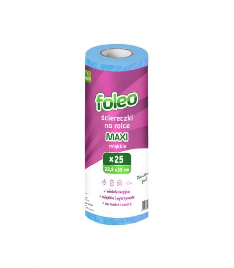 Ściereczki na rolce MAXI 22,5x39cm miękkie FOLEO FOLCOM ŚC02/21 Ściereczki na rolce MAXI 22,5x39cm miękkie FOLEO FOLCOM ŚC02/21