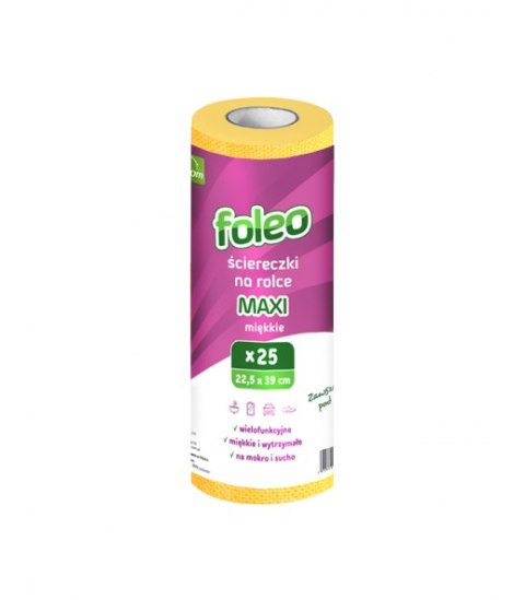 Ściereczki na rolce MAXI 22,5x39cm miękkie FOLEO FOLCOM ŚC02/21 Ściereczki na rolce MAXI 22,5x39cm miękkie FOLEO FOLCOM ŚC02/21