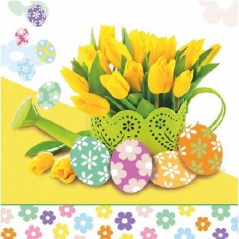 Serwetki Wielkanocne do koszyczka 33x33cm papierowe 20 sztuk na stół WN-064 AHA Serwetki Wielkanocne do koszyczka 33x33cm papierowe 20 sztuk na stół WN-064 AHA