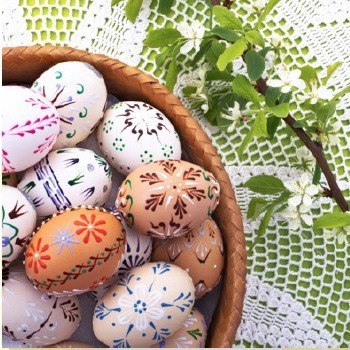 Serwetki Wielkanocne do koszyczka 33x33cm papierowe 20 sztuk na stół WN-076 AHA Serwetki Wielkanocne do koszyczka 33x33cm papierowe 20 sztuk na stół WN-076 AHA