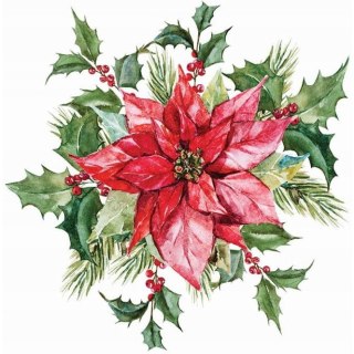Serwetki świąteczne na Boże Narodzenie Święta 33x33cm papierowe 20 sztuk BN-131 AHA