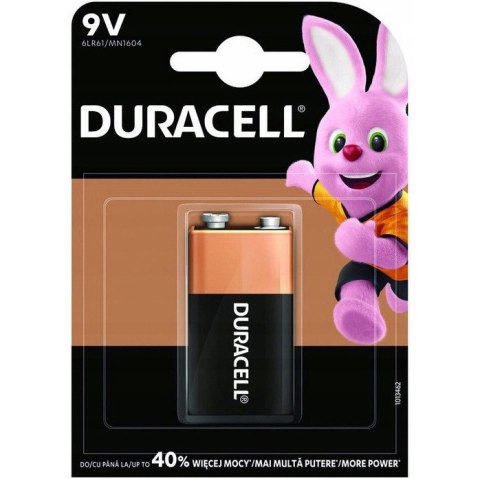 Bateria DURACELL Basic 9V/6LR61/MN1604 alkaliczna blister Bateria DURACELL Basic 9V/6LR61/MN1604 alkaliczna blister